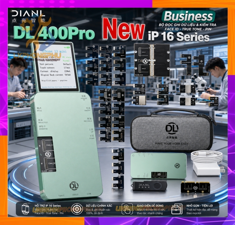 Box Test Kiểm tra Màn Hình cảm ứng DL400Pro Test Full IP 6G-16PRM vs Android (hỗ trợ test 1125 model)