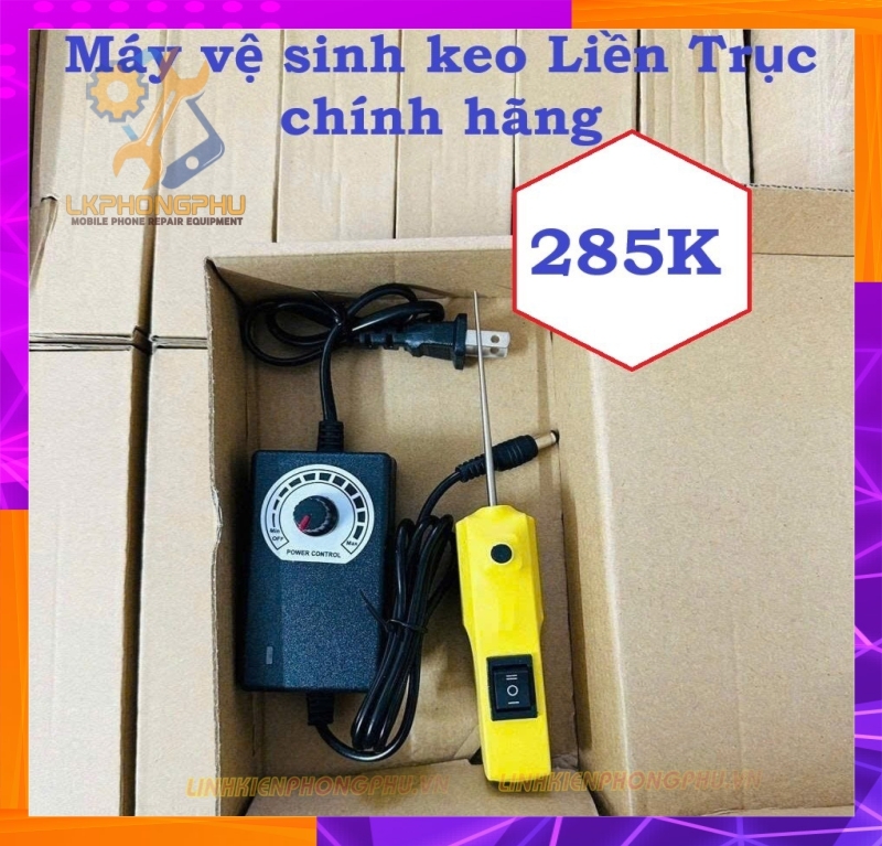Máy Vệ Sinh Keo Vàng Liền Trục Không Rung Lắc