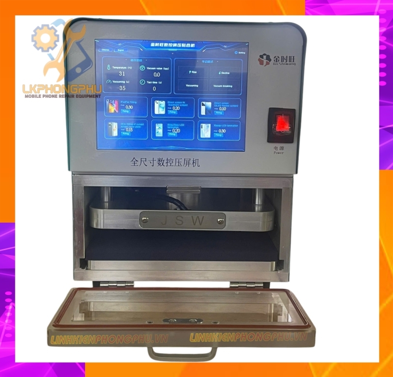 Máy ép kính JSW PRO (6 kênh nhớ riêng biệt)