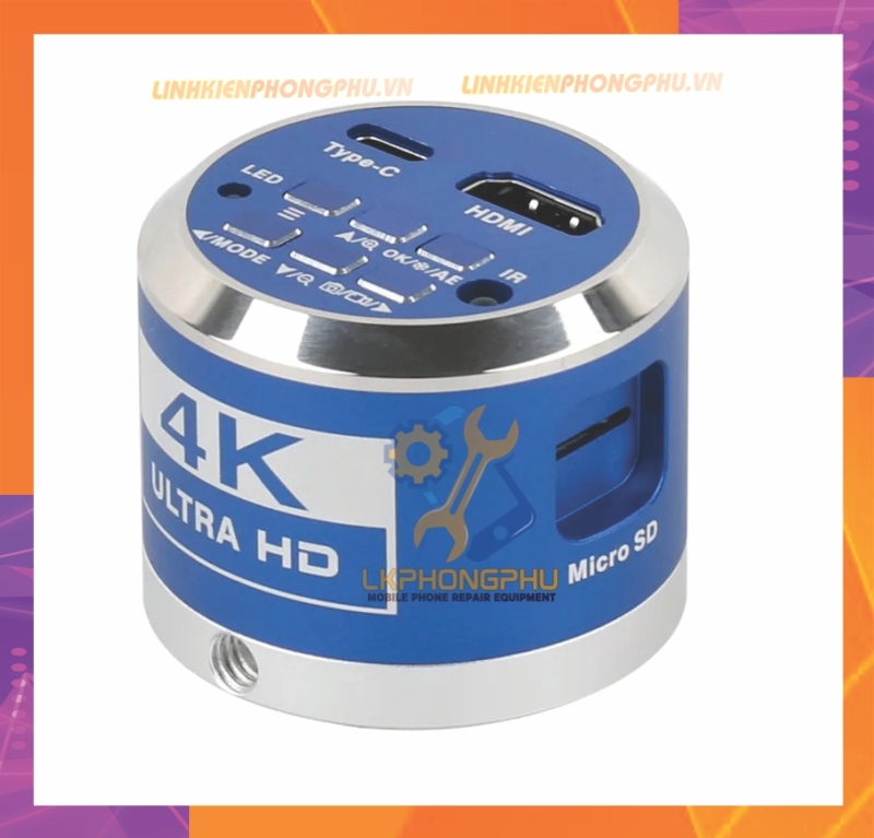 Camera 4K Ultra HD gắn kính hiển vi 3 Mắt