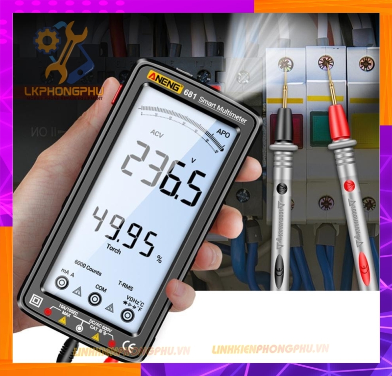 Đồng Hồ Đo Số Tự Động Chuyển Thang Đo ANENG 681 Pro Ver Mới Nhất