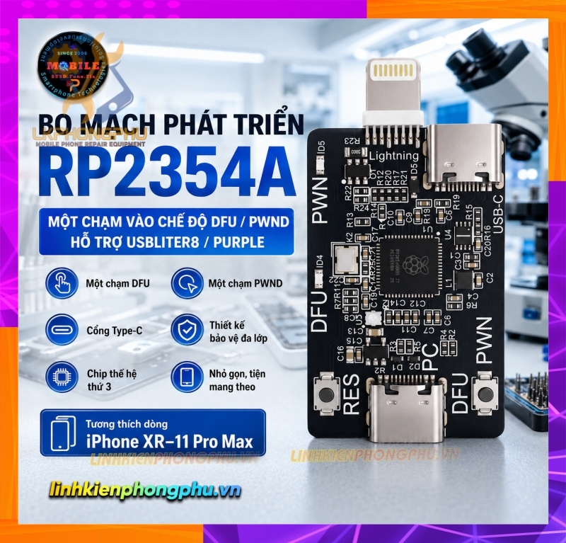Thiệt Bị Mạch RP2354A Pico Auto DFU + PWN MODE Usbliter8