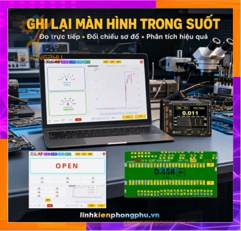Đồng Hồ KTS JTXTOOLS A9 là đồng hồ đo dạng sóng đa năng (Waveform Multi-function Meter) 