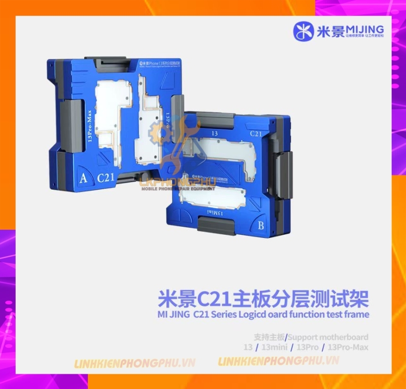 Đế Test Main Mijing C21: 13/13mini/13P/13ProMax