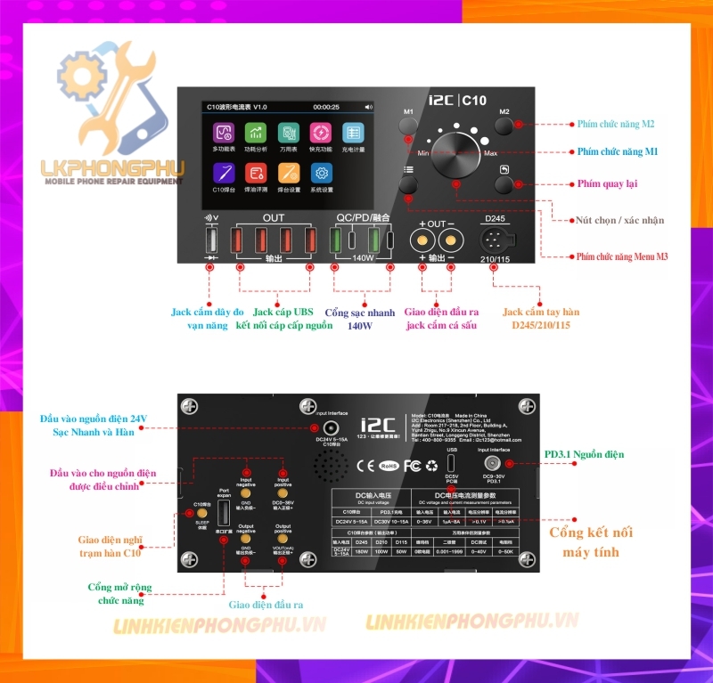 Đồng hồ đo đa năng thông minh i2C ( C09 - C10 )