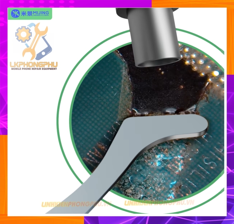 Bộ Tool Cán Dao Kèm Lưỡi Dao làm IC Mijing KC8 Mobile Phone Repair Black CPU