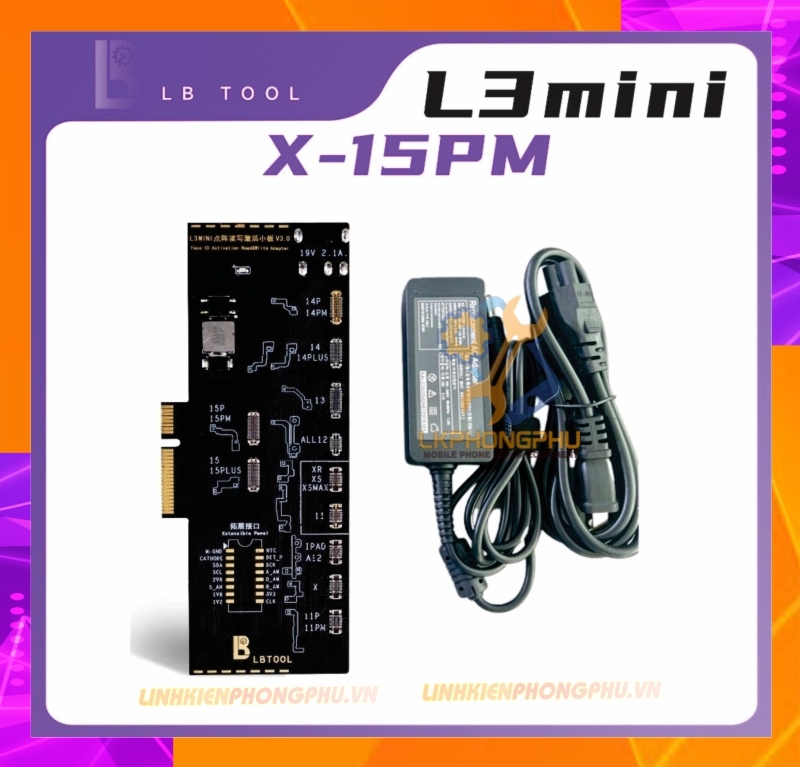 Mạch Làm Face Luban L3mini Truyền Thống và Không khò Hàn: X đến 15PRM ( Kèm Adapter )