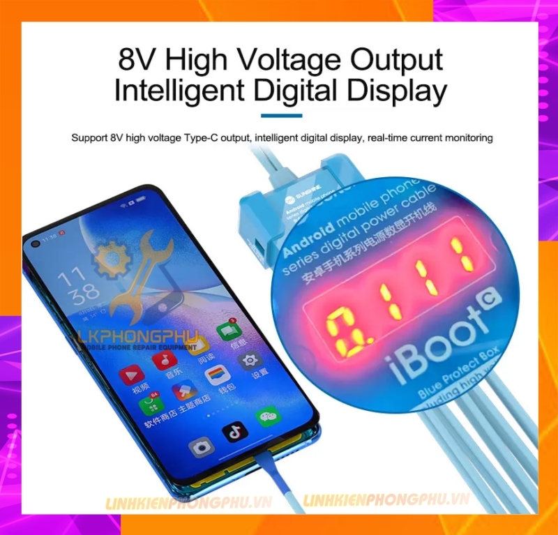 Dây cấp nguồn Sunshine  Android iBoot