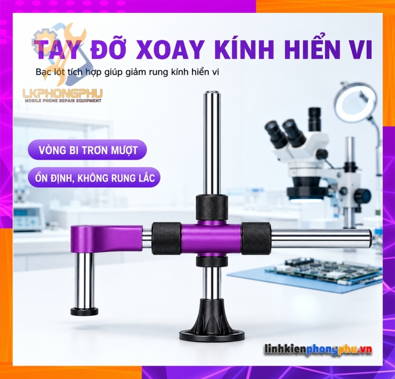 Arm Luban Tay đở Kính Hiển Vi Luban