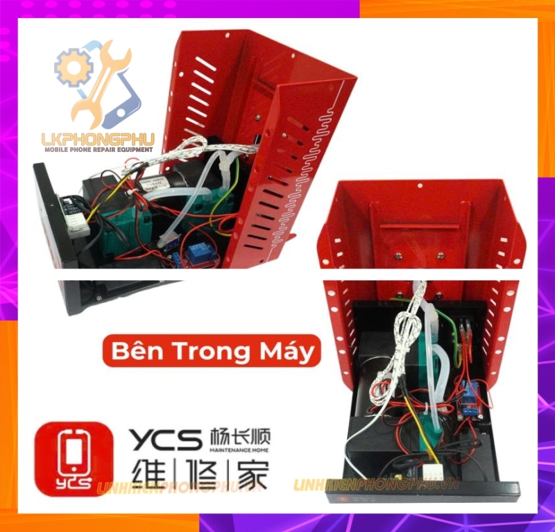 Bàn Nhiệt Cắt Kính Nguyên Khung  YCS Y007 Xoay 360°. Tích Hợp AI Thông Mình . Hút Điện Tử Cực Khỏe