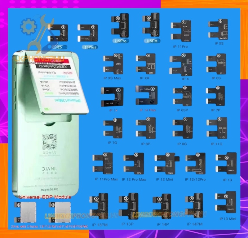 Box Test Kiểm tra Màn Hình cảm ứng DL400Pro Test Full IP 6G-16PRM vs Android (hỗ trợ test 1125 model)