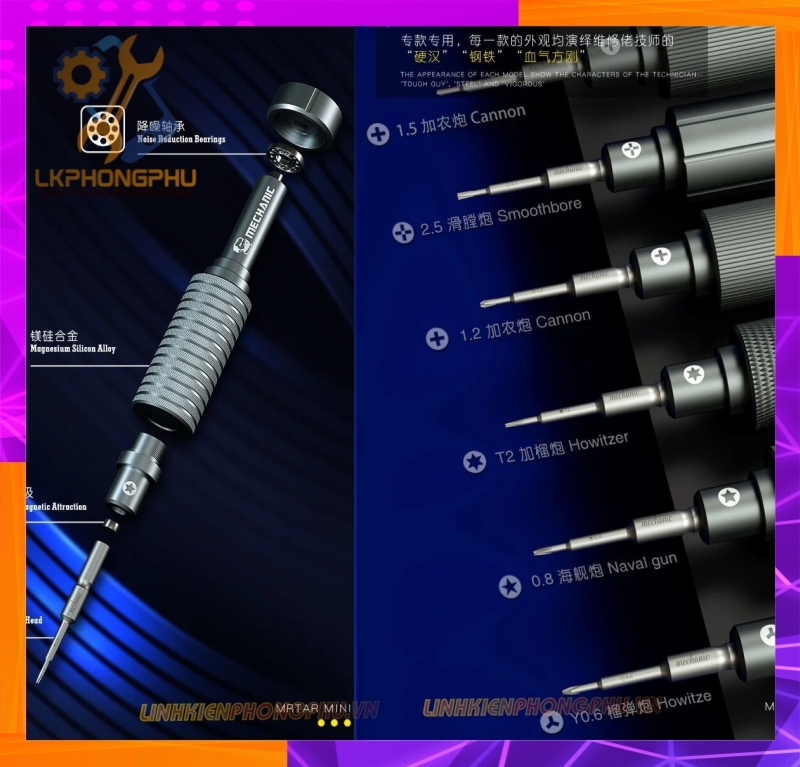 Bộ Tuavit Mechanic IShell MAX ( Bộ 6 cây ) 