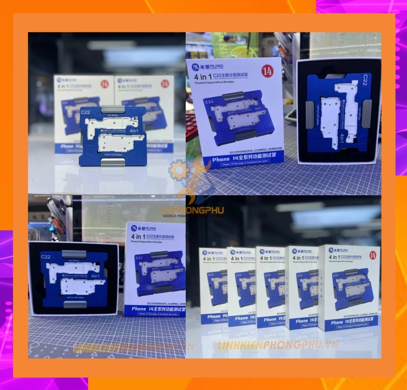 Đế Test Main Mijing C22: 14/14Plus/14Pro/14ProMax