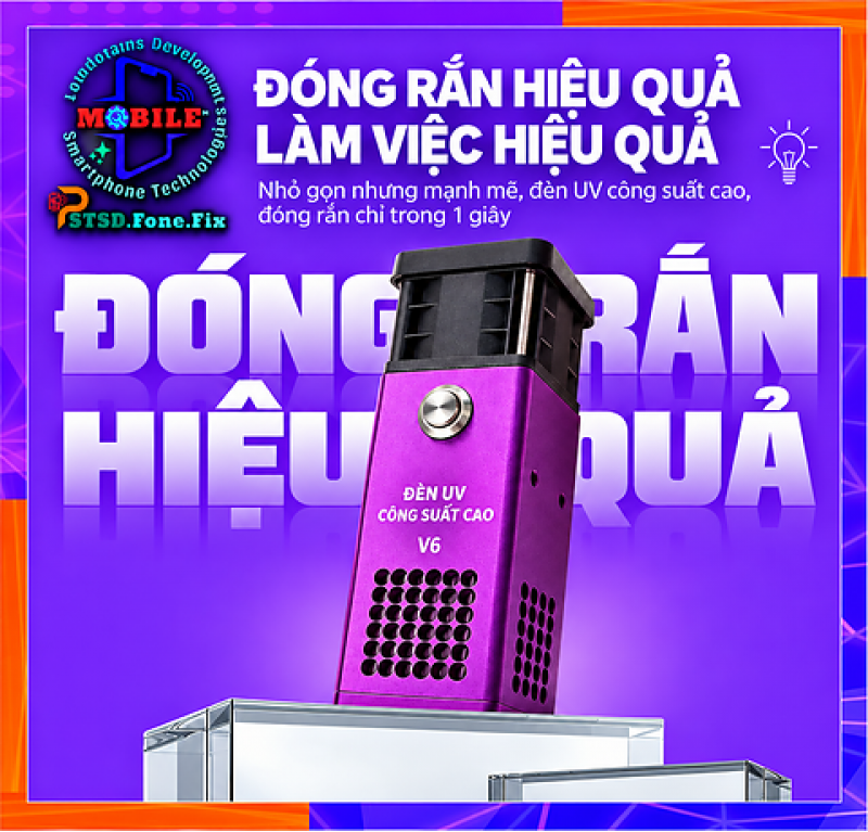 Đèn UV Lamp Luban V6 Công Suất Lớn 58W