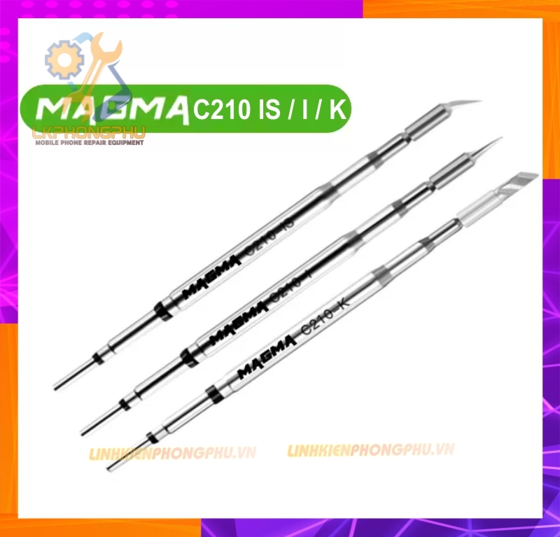 Mũi hàn Chính hãng Sugon thương hiệu Magma C210  ( Cong / Cắt / Thẳng )