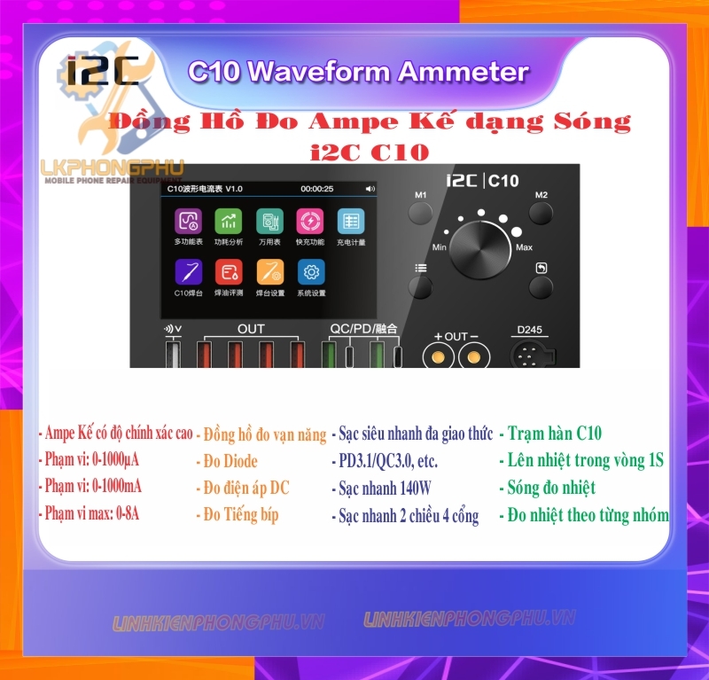 Đồng hồ đo đa năng thông minh i2C ( C09 - C10 )
