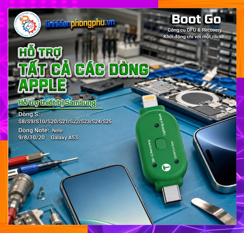 Thiết bị vào DFU - Recovery iPhone - Android 2UUL TG01 Boot Go One-Click DFU Recovery Model Tool điện thoại