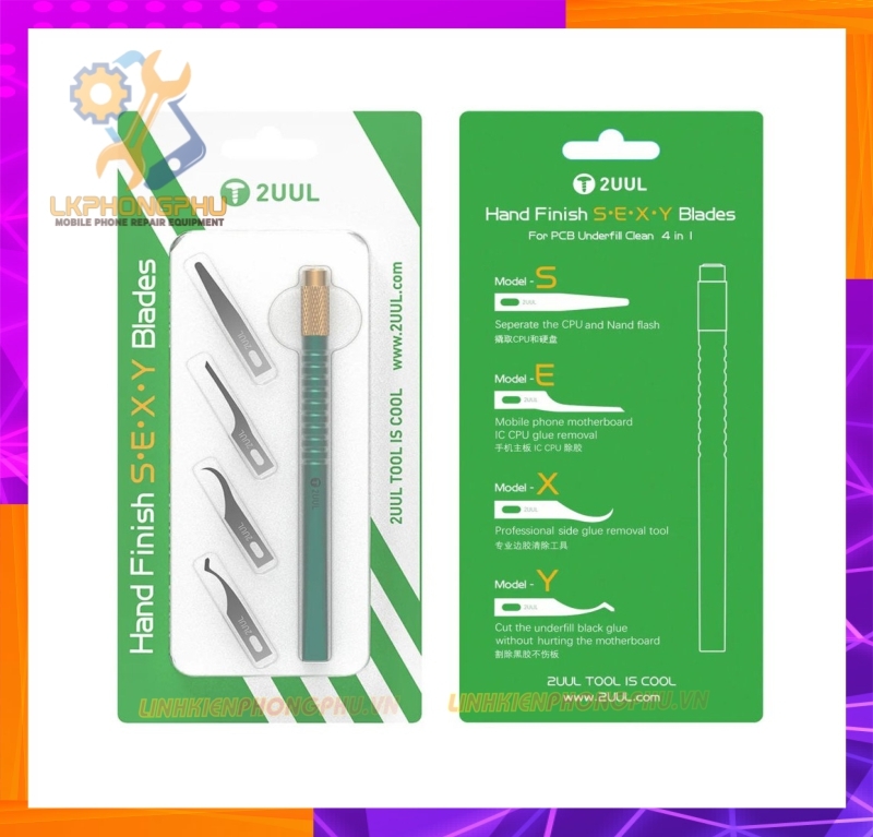 Bộ Tool Cán Dao Kèm Lưỡi Dao Làm IC 2UUL Tool Is Cool