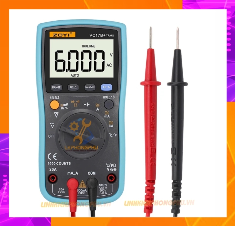 Đồng hồ đo Số ZoYi VC-17B+