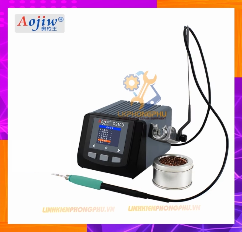 Trạm Hàn Aojiw C210D CS 120W (Kèm Mũi Hàn C210 Cong)