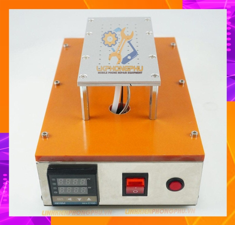 Bàn nhiệt cắt kính gầm cao Cam 2 hút trong cực mạnh 8inch