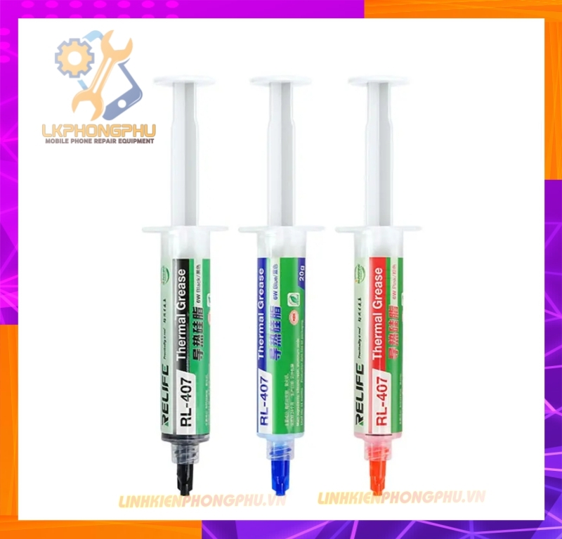 Keo Tản Nhiệt CPU cho điện thoại iPhone - Android All Smartphone Relife RL- 407 ( Đen, Hồng, Xanh )