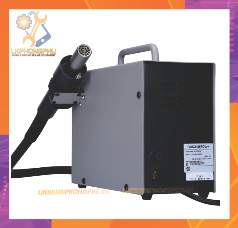 Máy khò quốc dân  Quick 857DW+ chính hãng 580W Chế độ ngủ tự động thông minh