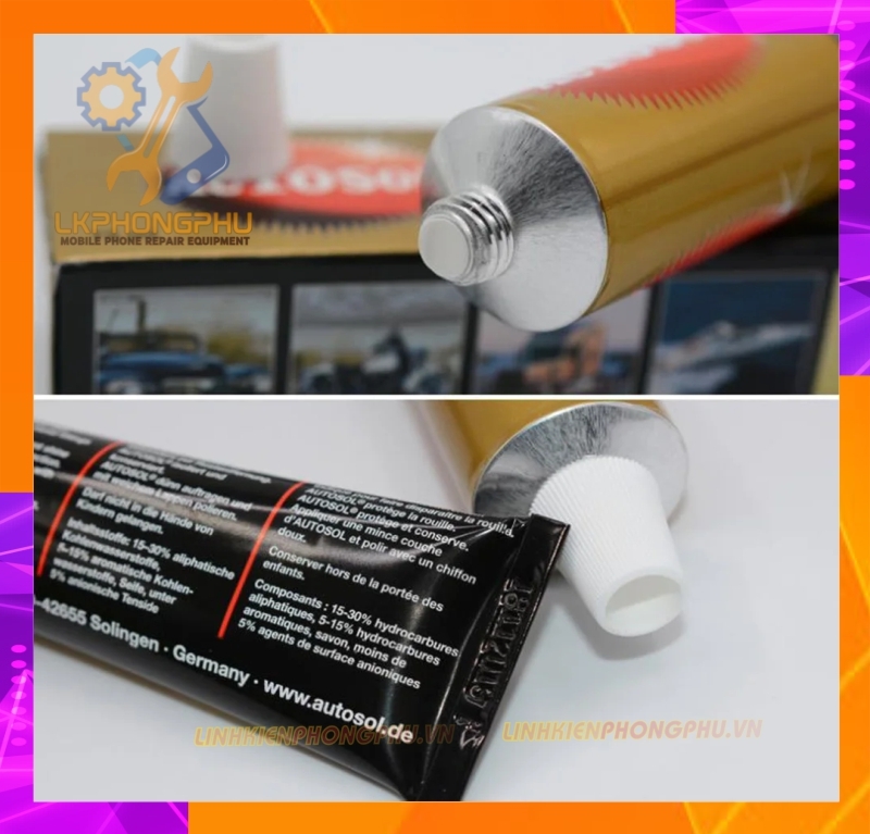 Kem đánh bóng inox Metal Polish hàng nội địa China Tuyp 50ML
