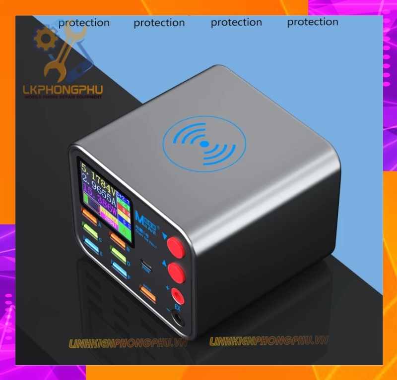 Bộ Sạc Kim cấp Nguồn MAant DianBa No1 - 25W Wireless Smart Charge QC 3.0 8 USB Port Wireless