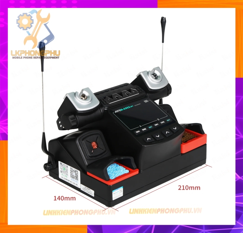 Máy Hàn 2 Tay C210 và T115  AiFen A902Pro Bản Nâng Cấp Mới( Kèm 3 Mũi Hàn )