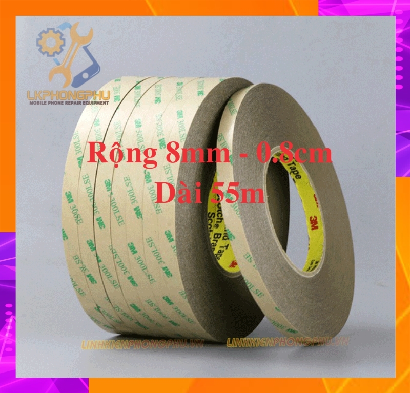 Keo 3M 300lSE 2 mặt Japan xịn sò 2mm / 4mm / 5mm / 6mm / 8mm