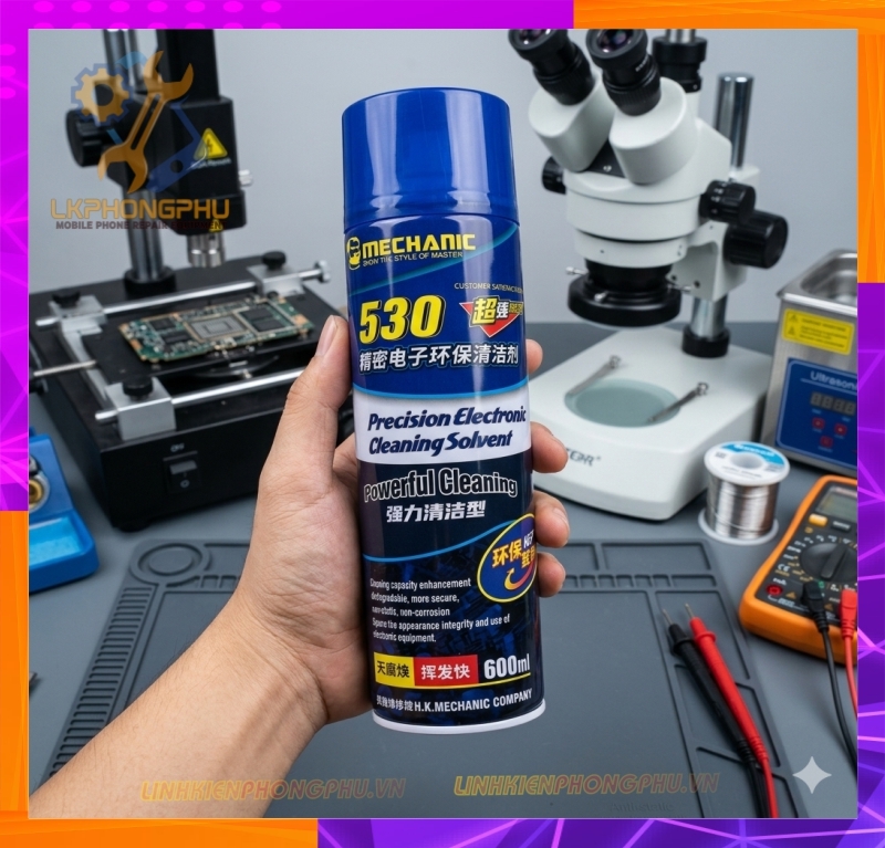 Nước 530 Mechanic ( Chính Hãng ).Dung dịch vệ sinh và tẩy keo chuyên dụng