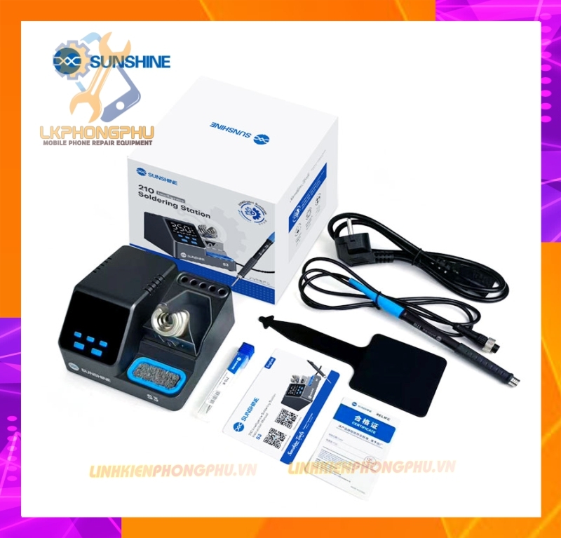 Máy Hàn Sunshine S3 C210 lên nhiệt nhanh. 3 kênh nhớ ( Kèm mũi C210 Cắt )