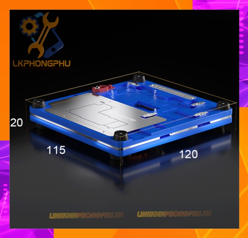 Bộ Đế Kẹp Main Mijing K35 Kèm Vỉ Làm Chân Viền 4 in 1: 12/12mini/12Pro/12ProMax 