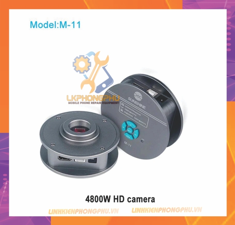 Camera Sunshine M-11 gắn kính hiển vi 3 mắt