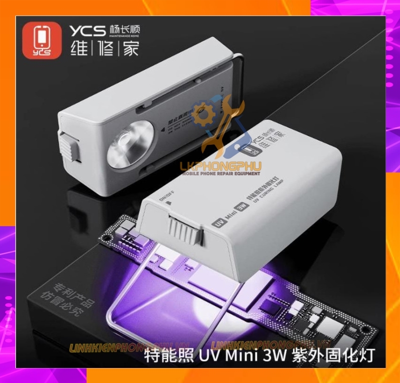 Đèn UV YCS MINI Curing Lamp Intelligent Nail art uv light 3W