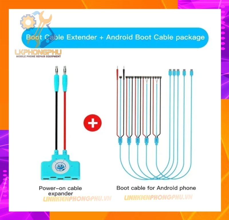 Combo bộ 4 Set dây cấp nguồn iP và Androild MaAnt (KJ-01 - KJ-02 - KJ-03 - M071)