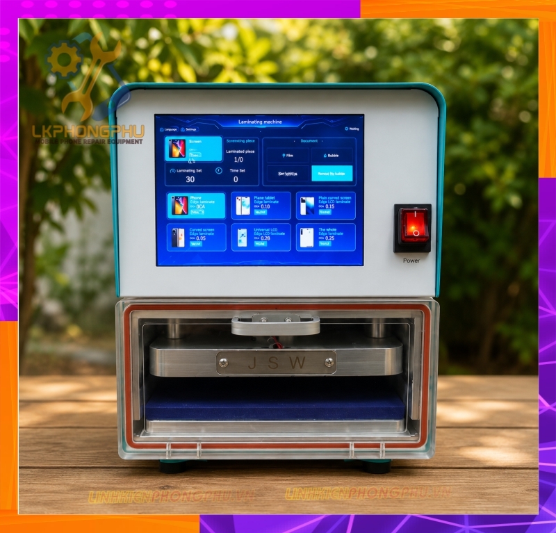 Máy ép kính JSW PRO (6 kênh nhớ riêng biệt)