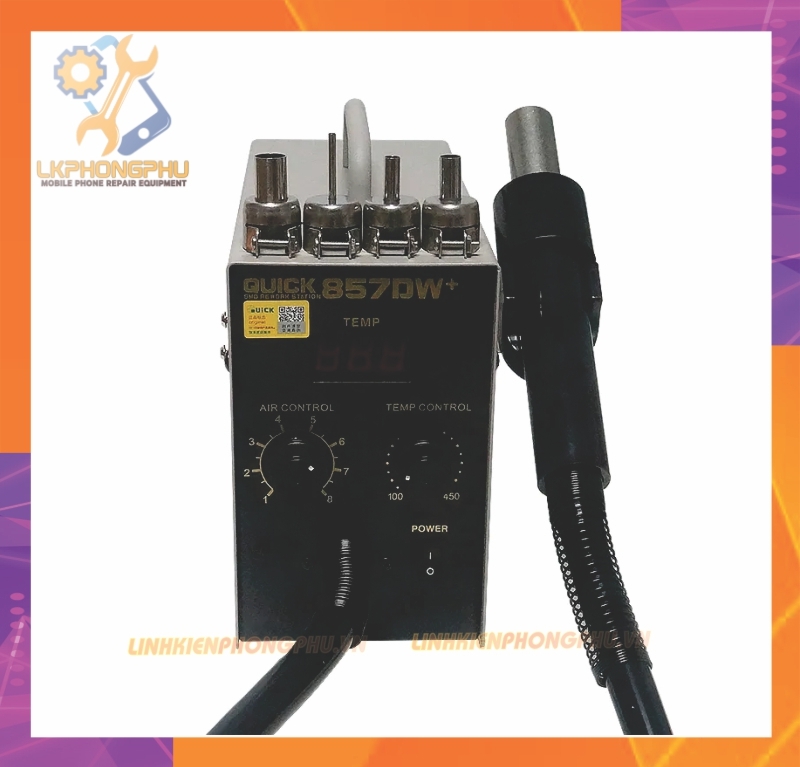 Máy khò quốc dân  Quick 857DW+ chính hãng 580W Chế độ ngủ tự động thông minh