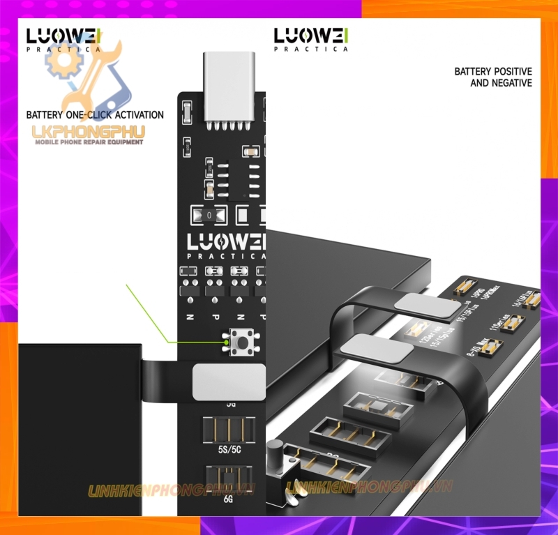 Mạch Kích Pin Luowei Tất Cả iPhone 5G-16Pro Max và Tất cả các dòng Android.OPPO.ViVO.Huawei. Xiaomi...