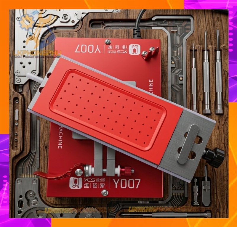 Bàn Nhiệt Cắt Kính Nguyên Khung  YCS Y007 Xoay 360°. Tích Hợp AI Thông Mình . Hút Điện Tử Cực Khỏe