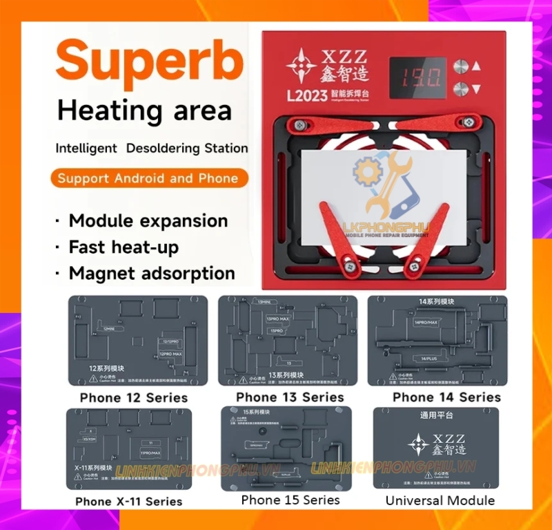 Đế Nhiệt Tách ghép Main Xinzhizao L2023 Từ X-15Pro Max