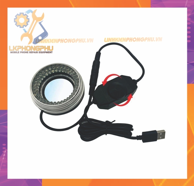 Đèn Led Chống Bụi Kính Hiển Vi 72 Bóng Siêu Sáng(Có Adapter Chỉnh Sáng Tối)
