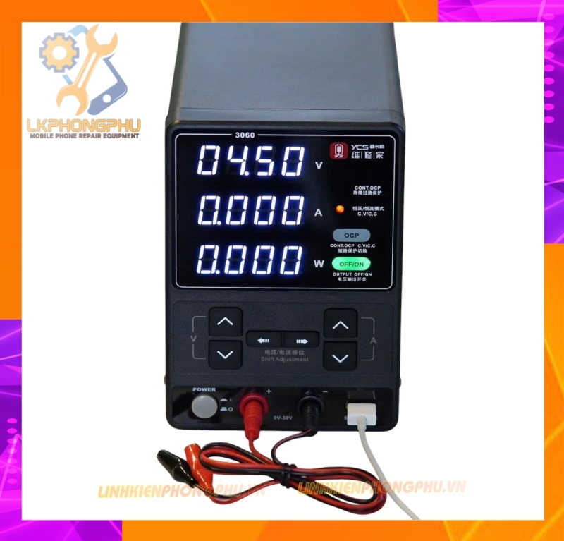 Đồng hồ cấp nguồn 4 số YCS 3060 30V-6A 180W
