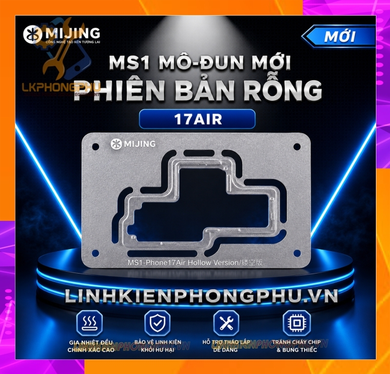 Bộ Khuôn Rỗng Đế Gia Nhiệt Tách Ghép Main Mijing MS1 New 2026 ( 11-17PM )
