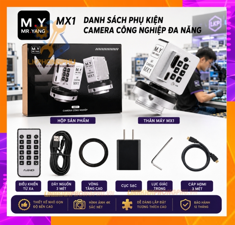 Camera YCS M.Y MX1 (hay còn gọi là Mr.Yang MX1 ) 4K Công Nghiệp