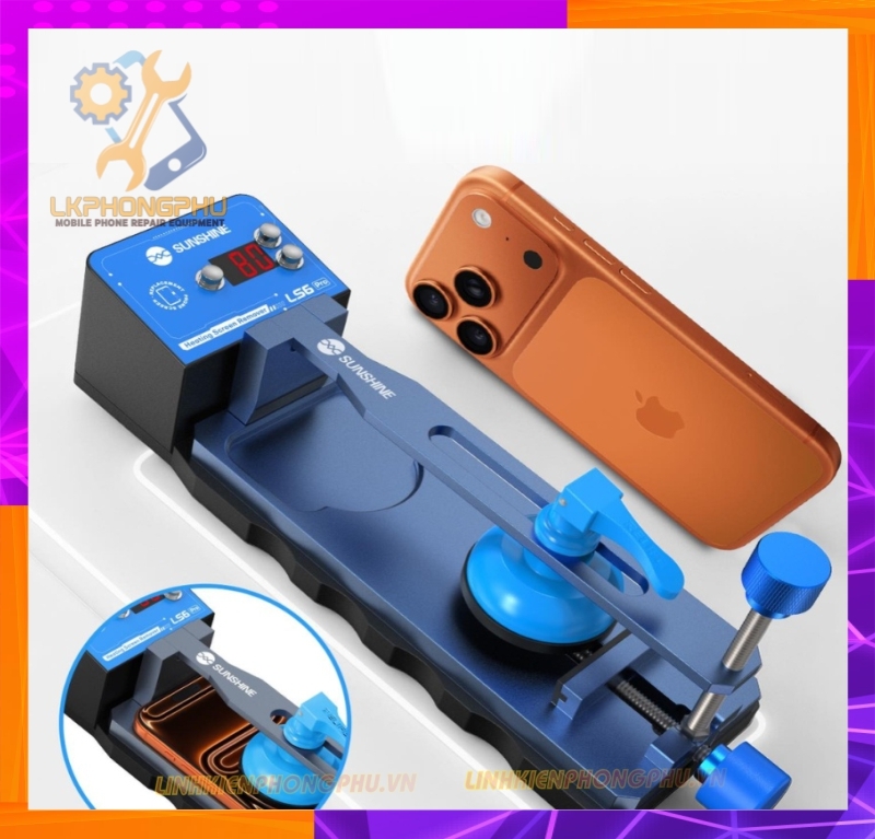 Đế Kẹp Gia Nhiệt Tháo Màn Hình Sunshine LS6 Pro nóng lạnh 0°-80°C