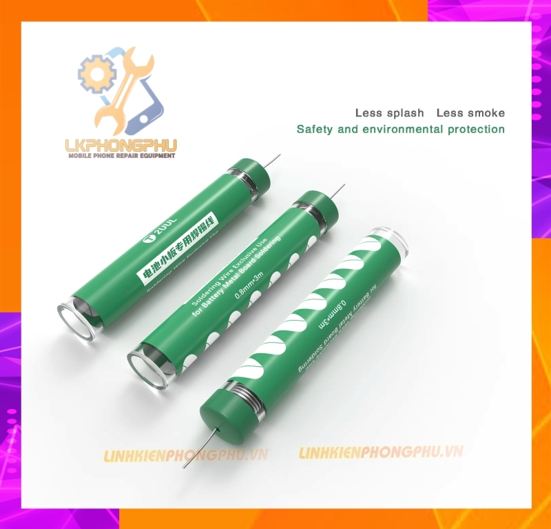 Chì hàn Cell Pin Chính Hãng 2UUL 0.8mm x 3m