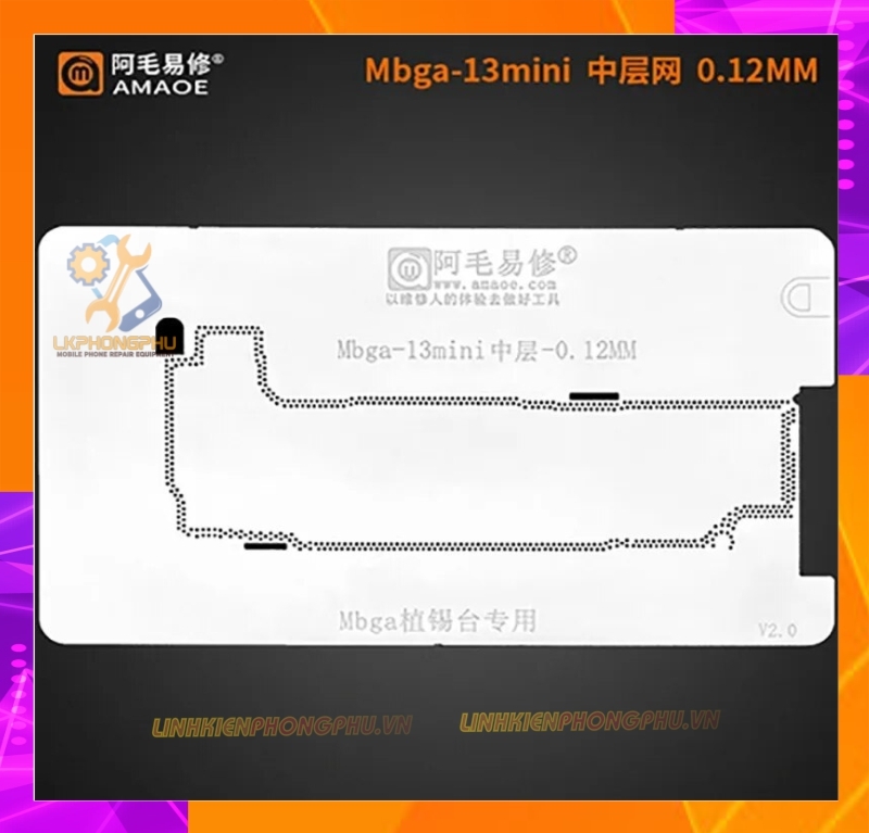 Bộ khuôn kèm đế làm chân viền Amaoe iPhone 13/13mini/13Pro/13ProMax