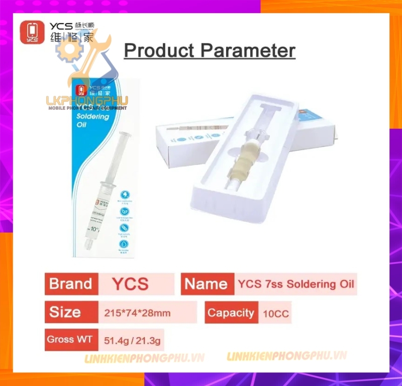 Mỡ Hàn Xilanh YCS 7ss Độ Tinh Khiết Cao 